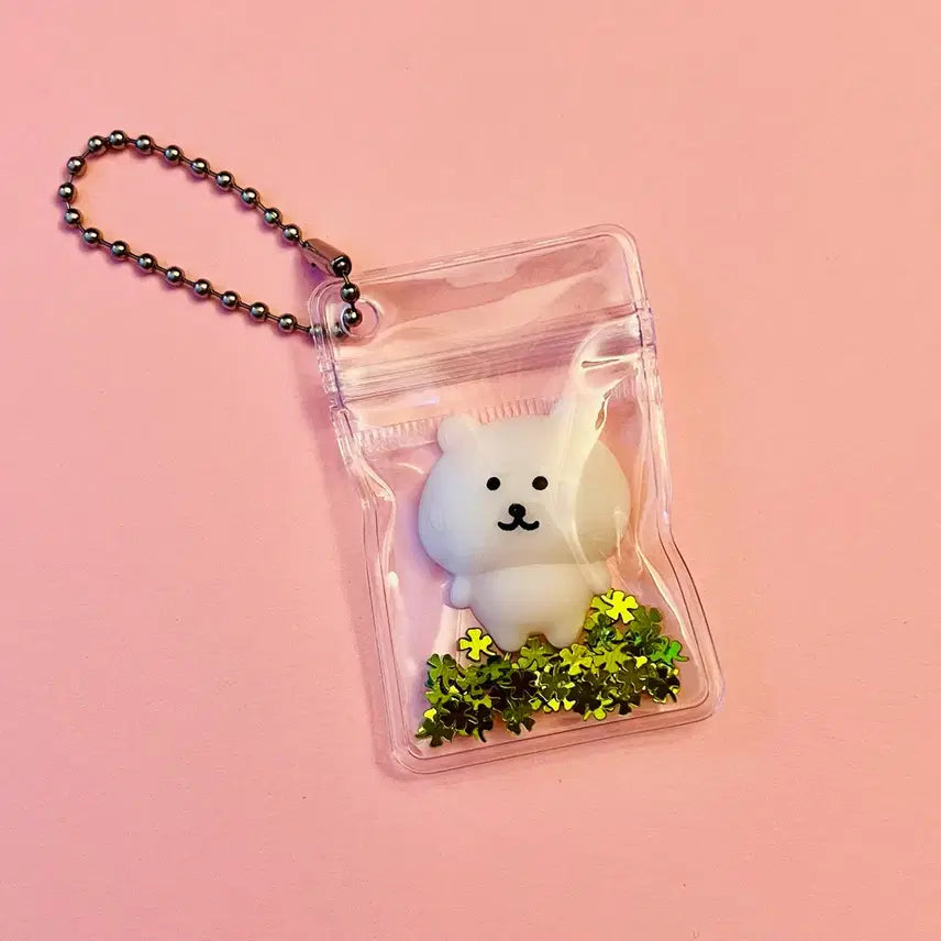 [BUNJANG] Damgom Lucky Charm Plush Keychain / 행운 담곰 말랑이 키링
