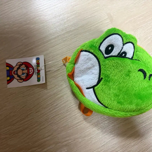 [BUNJANG] Nintendo Super Mario Yoshi Face Coin Pouch / 닌텐도 슈퍼마리오 요시 얼굴 동전지갑 파우치