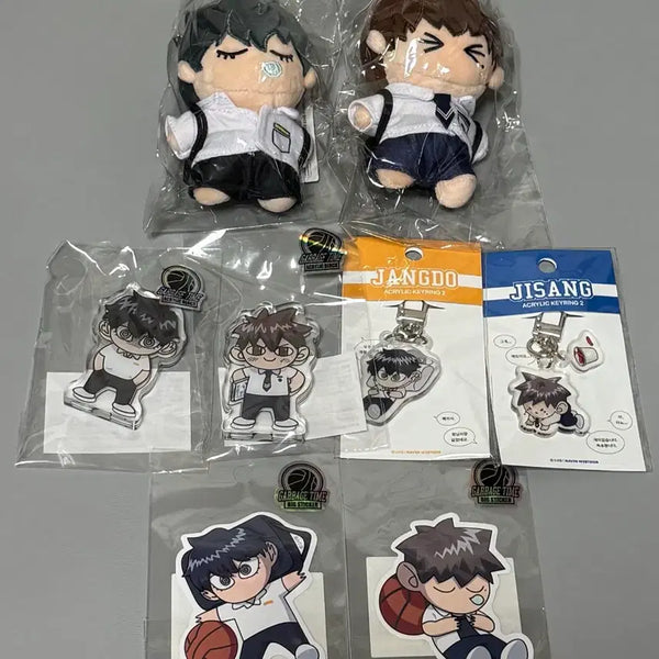 [BUNJANG] Garbage Time Jongsu, Sangho Doll & Keyring & Acrylic Block Bundle Set / 가비지타임 갑타 종수, 상호 인형&키링&아크릴 블럭 일괄