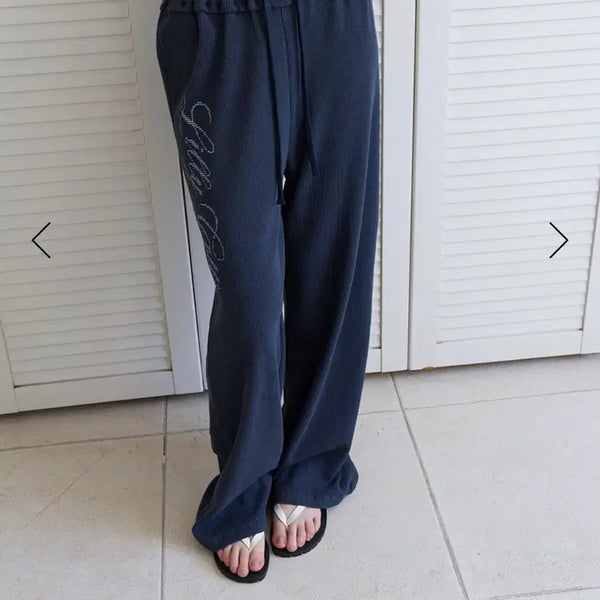 [BUNJANG] Lily Cots Waffle Pants Navy / 릴리코츠 와플 팬츠 네이비