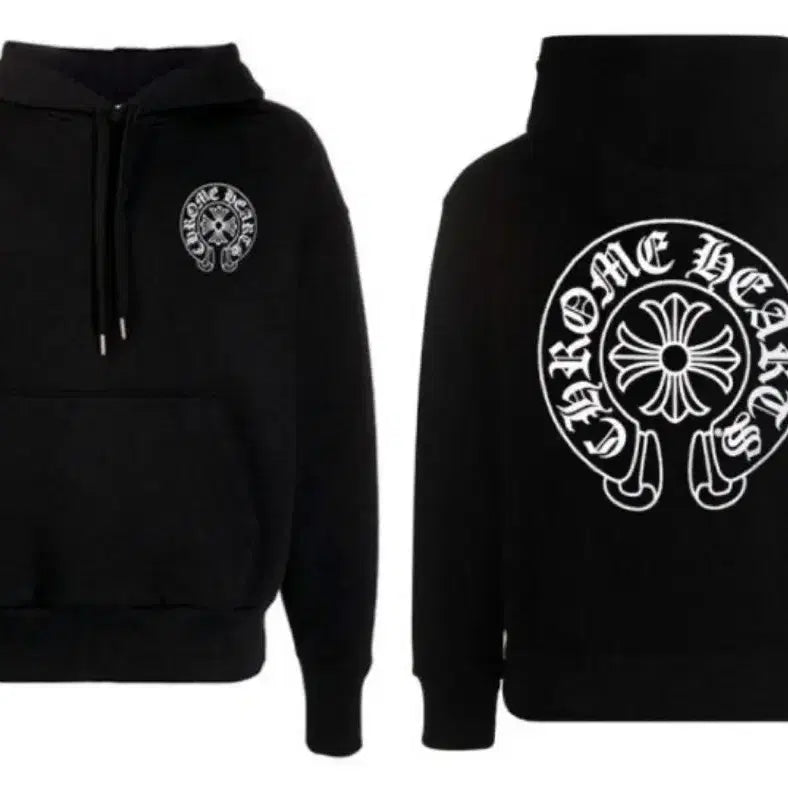 [BUNJANG] Chrome Hearts Horseshoe Couple Hoodie / 크롬하츠 왕말굽 커플후드 티셔츠