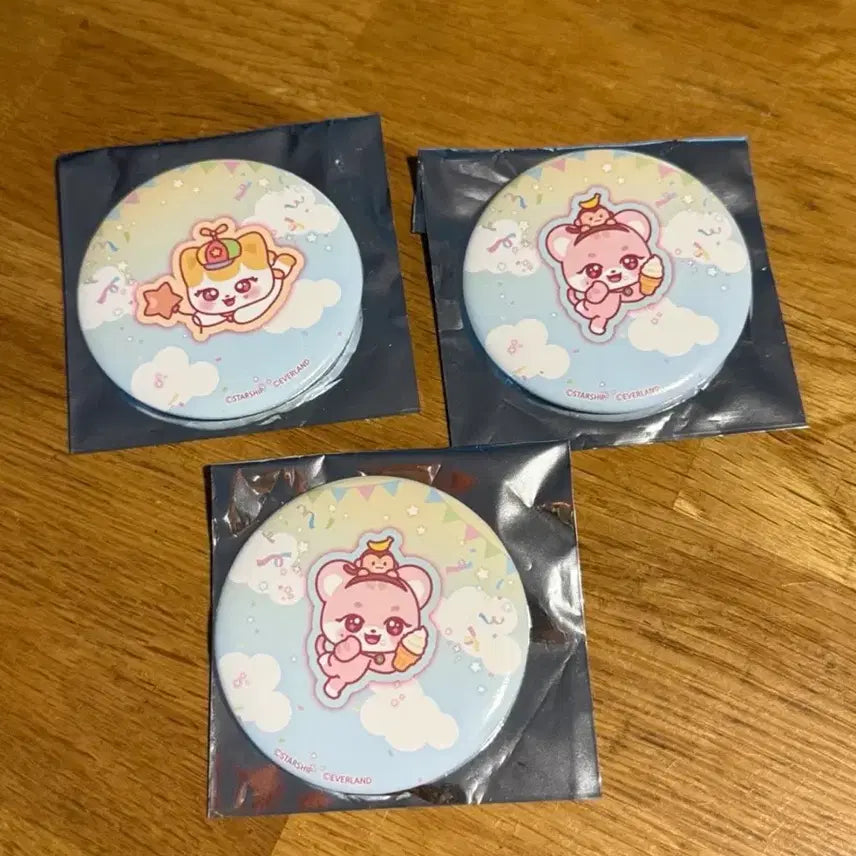 [BUNJANG] IVE MINIVE Everland 3-Piece Badge Set / 아이브 미니브 에버랜드 3종 뱃지