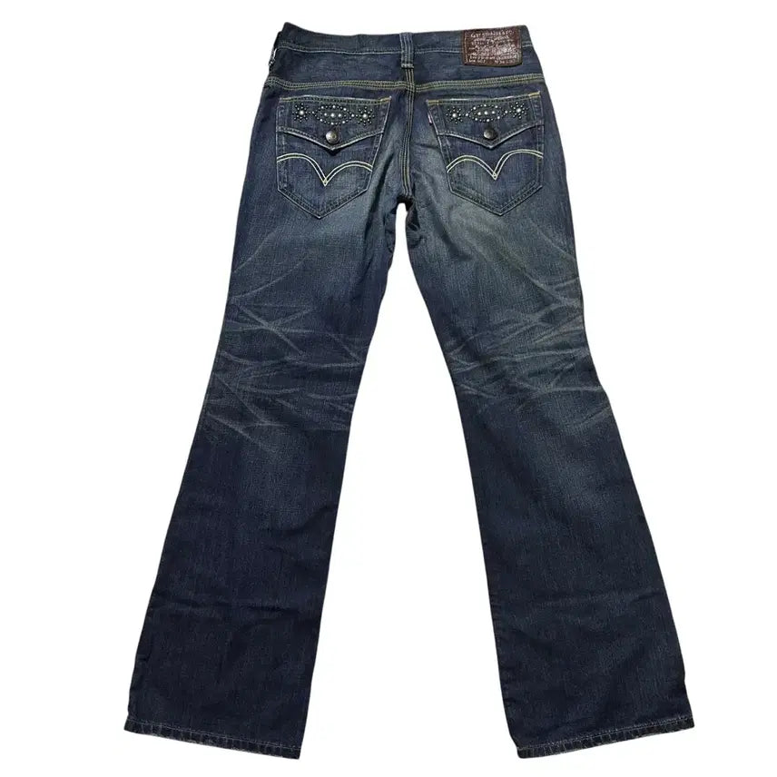 [BUNJANG] Levi's 507 Gemstone Blue Wash Flare Bootcut Denim Pants - Size 34 / [34] 리바이스 507 젬스톤 블루 워싱 플레어진 부츠컷 데님팬츠