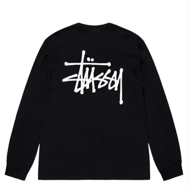 [BUNJANG] Stüssy Basic Logo Long Sleeve T-Shirt Black / 스투시 슬리브