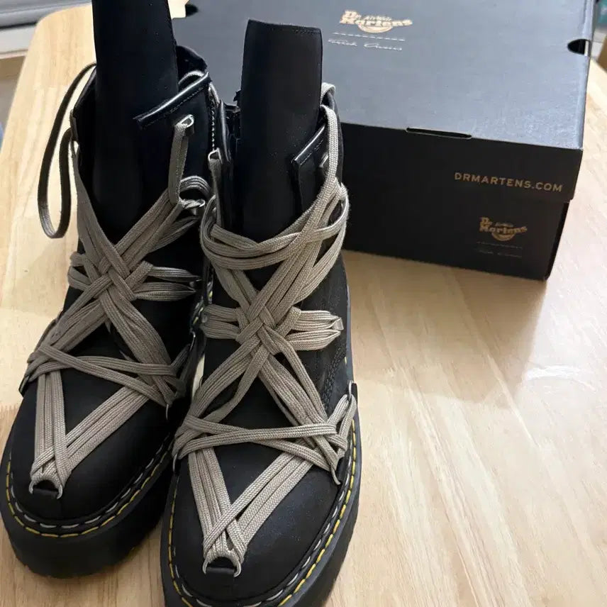 [BUNJANG] Rick Owens x Dr. Martens 1460 Mega Lace Boots / 릭오웬스 닥터마틴 1460 메가 레이스 부츠