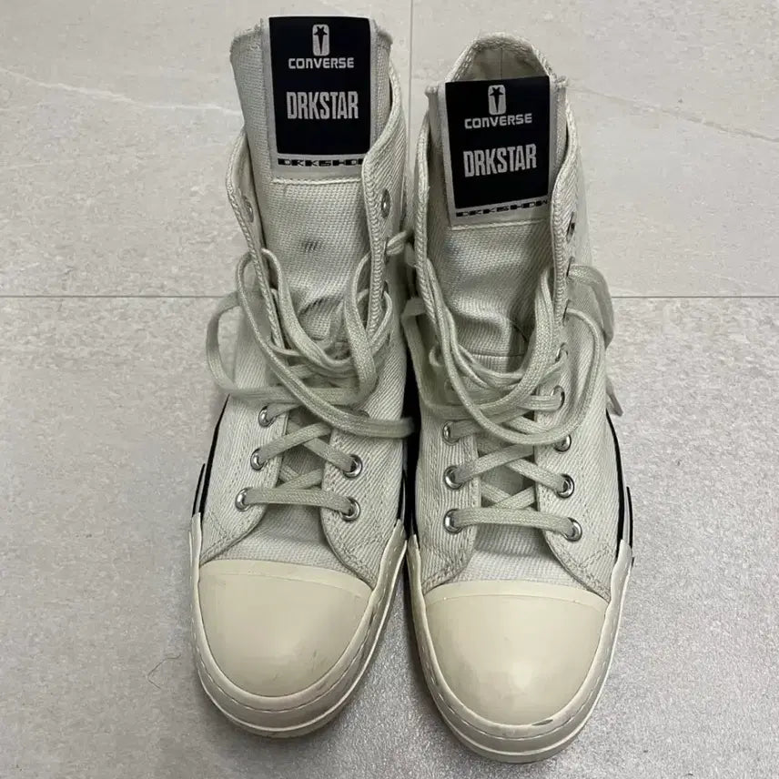 [BUNJANG] Converse Dark Shadow High White / 컨버스 다크쉐도우 하이 화이트 280
