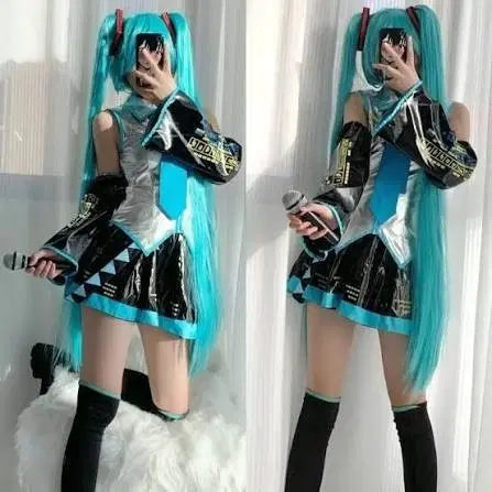 [BUNJANG] Hatsune Miku Full Set Cosplay Costume / 하츠네 미쿠 코스프레 복장