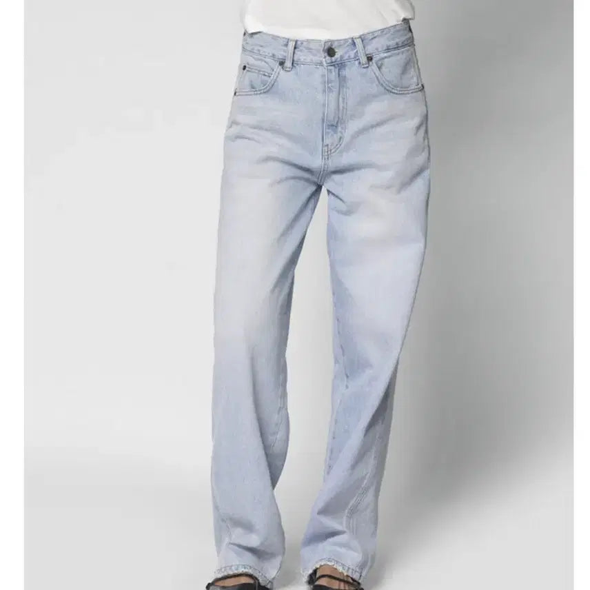 [BUNJANG] Six Half Round Jeans Light Blue S / 식스앤어하프 라운드진 라이트블루 s