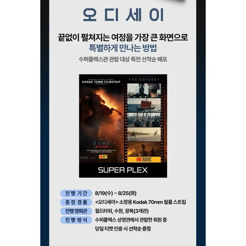 [BUNJANG] Odyssey Superplex Exclusive Photocard / [미개봉] 오디세이 수퍼플렉스관 관람 대상 특전