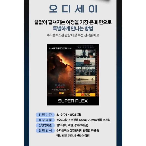 [BUNJANG] Odyssey Superplex Exclusive Photocard / [미개봉] 오디세이 수퍼플렉스관 관람 대상 특전