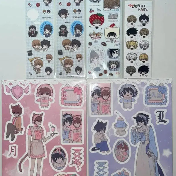[BUNJANG] Jet Jet Death Note Stickers Bundle Set / 데스노트 통판 통신판매 스티커 젯젯님 일괄