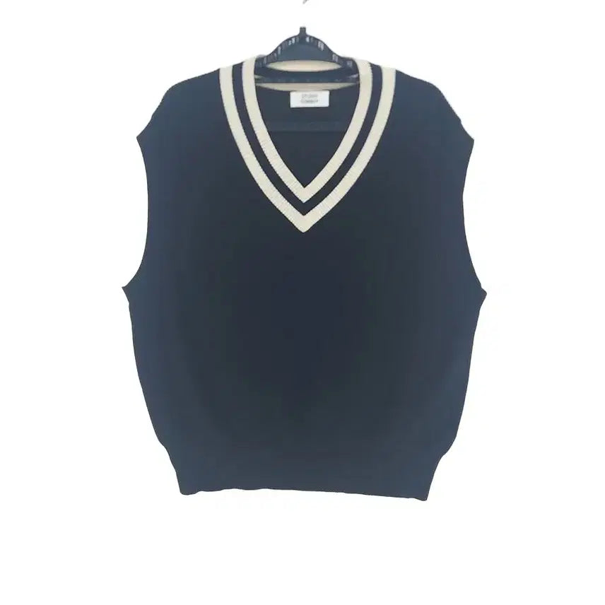 [BUNJANG] STUDIO TOMBOY Cotton Blend Knit Vest Black / [여F]스튜디오톰보이 코튼혼방 니트 조끼[Y68-109]/레이디블루