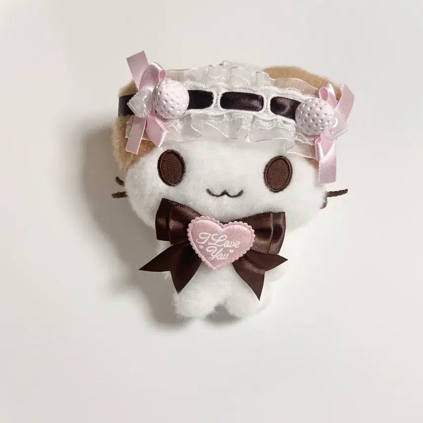 [BUNJANG] Sanrio Marshmallow Doll Strawberry Chocolate Keychain / 마슈마로 인형 산리오 헤도레 딸기초코 키링