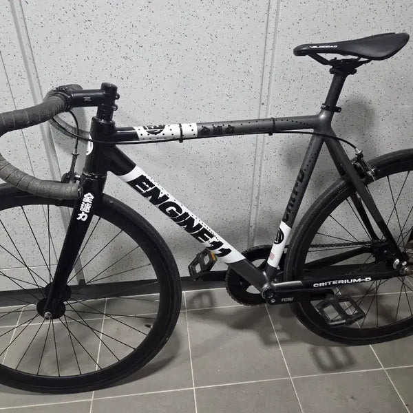 [BUNJANG] Engine11 Crit.D Neon Charcoal Frame/Fork / 엔진11 크릿디 네온차콜