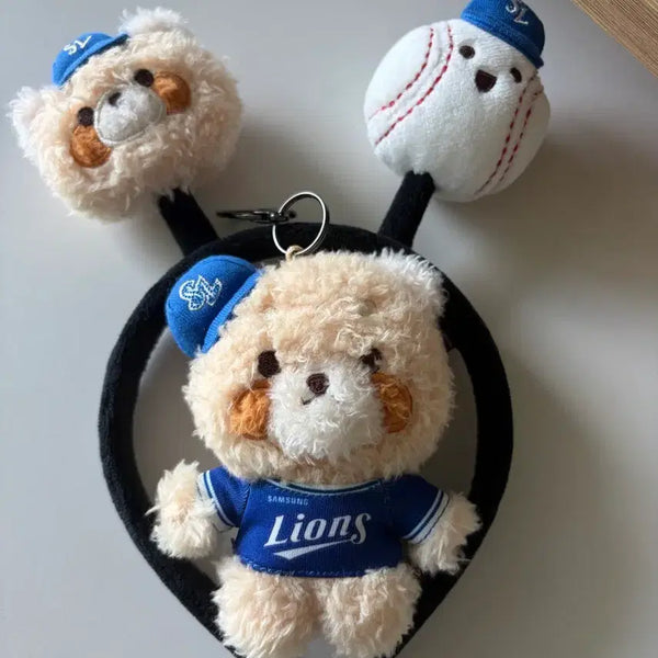 [BUNJANG] Samsung Lions Rechi Headband + Plush / 삼성라이온즈 레시 머리띠+인형