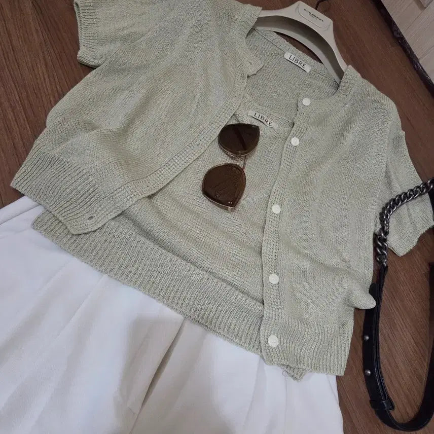 [BUNJANG] LIBRE Knit Cardigan Set / LIBRE 니트 가디건 세트