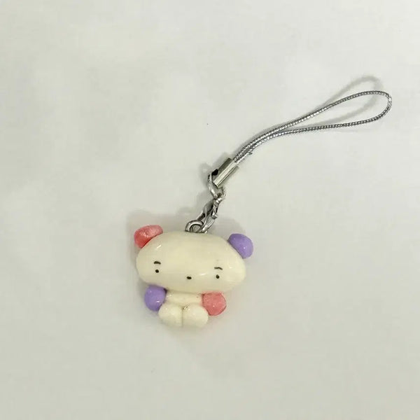[BUNJANG] Fluffy Things Random Clay Strap Keychain / 플러피띵스 랜덤 클레이 스트랩 키링