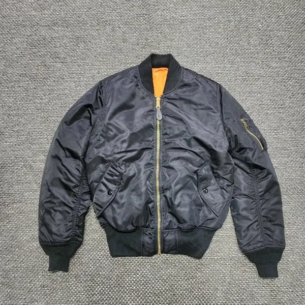 [BUNJANG] Alpha Industries MA-1 Bomber Jacket Black Size S / 알파인더스트리 MA-1 항공 점퍼 블랙 S사이즈