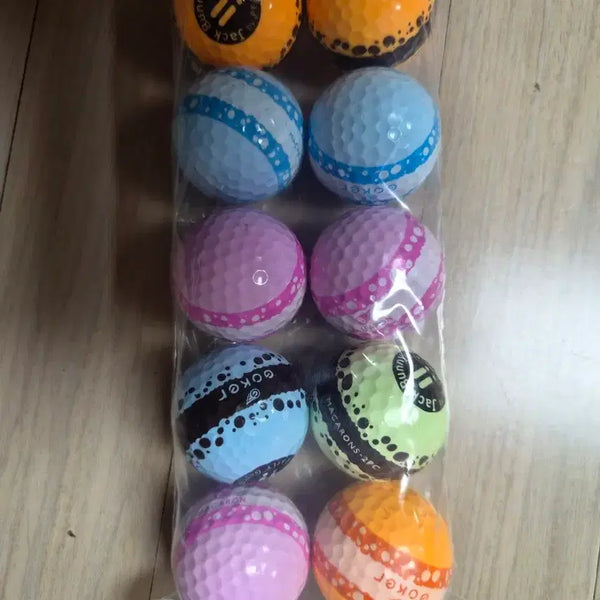[BUNJANG] Macaron Golf Balls (10-Piece Set) / (새제품) 마카롱 골프공 10개