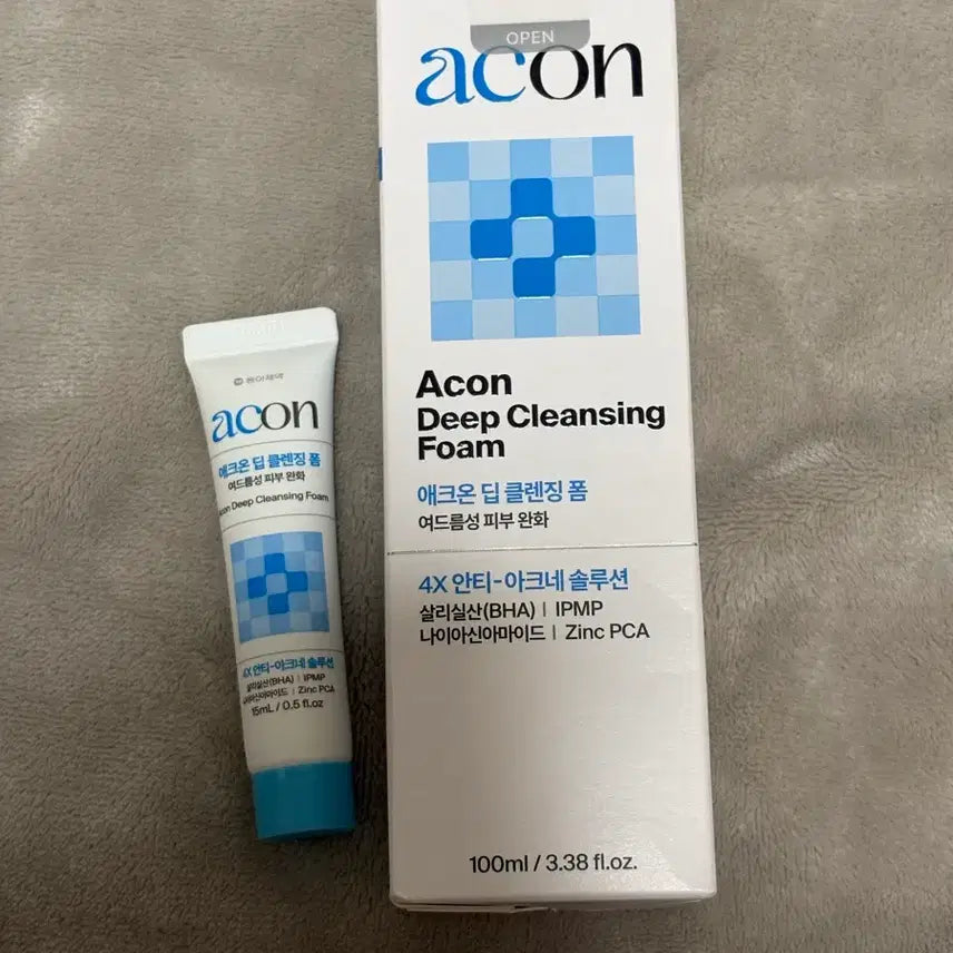 [BUNJANG] Acneone Deep Cleansing Foam 100ml + 15ml / 애크온 딥 클렌징 폼 100ml + 15ml