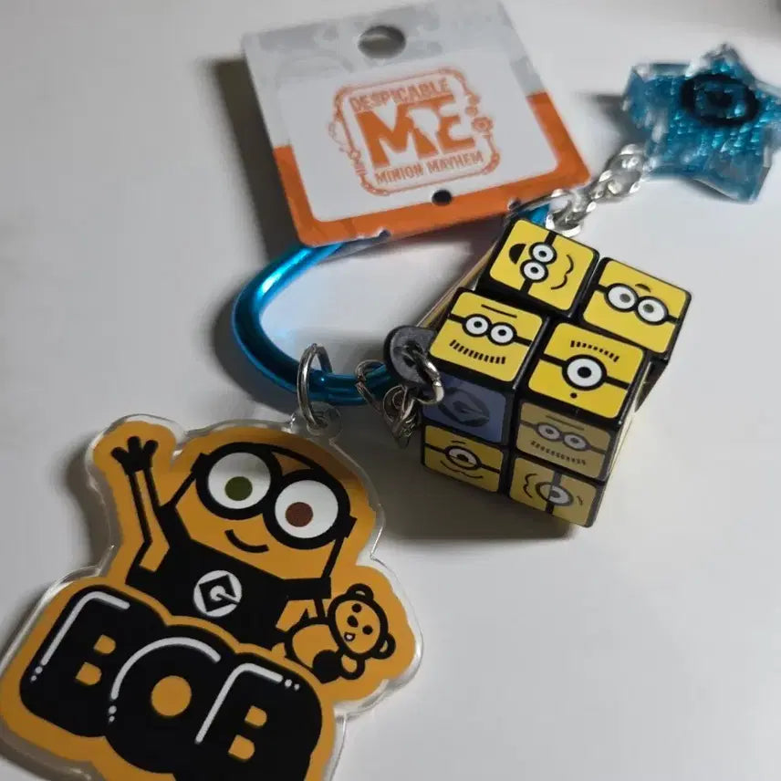 [BUNJANG] Universal Studios Minions Bob Keychain Set New / 유니버셜 스튜디오 미니언즈 밥 키링 세트 새상품
