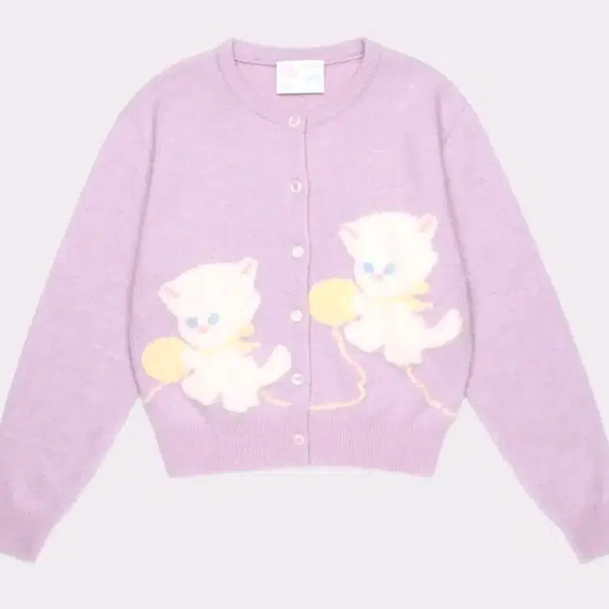[BUNJANG] Jollyraid Cashmere Cardigan Lavender / 졸리레이드 캐시가디건_라벤더