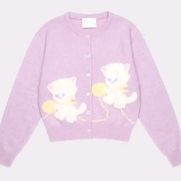 [BUNJANG] Jollyraid Cashmere Cardigan Lavender / 졸리레이드 캐시가디건_라벤더