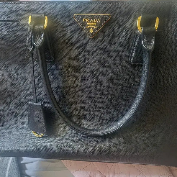 [BUNJANG] Prada Saffiano Leather Tote Bag Black / 프라다 사피아노 토트백 블랙