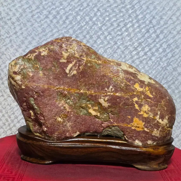 [BUNJANG] Namhangang Yellow Color Mountain Landscape Pattern Stone / 남한강 / 황칼라 산경 문양석