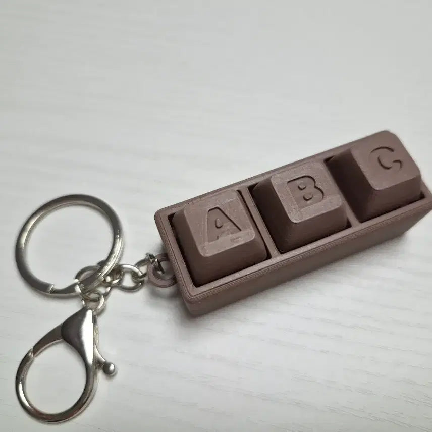 [BUNJANG] Encanto ABC Chocolate Keycap Keyring / 엔칸토 ABC 초콜릿 키캡 키링