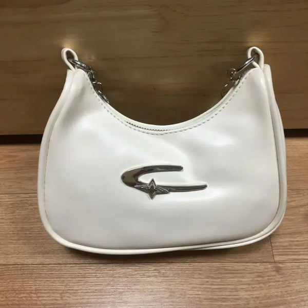 [BUNJANG] Ivory Pearl Strap Handbag / 아이보리 진주 스트랩 핸드백