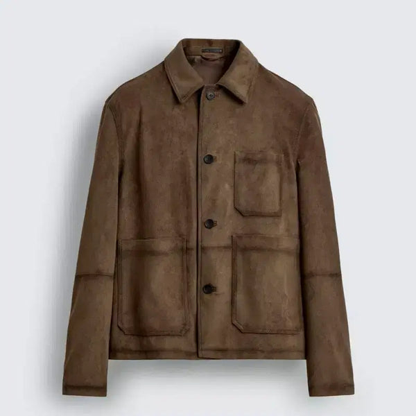 [BUNJANG] Zara Regular Fit Faux Suede Overshirt / 자라 레귤러핏 페이크 스웨이드 오버셔츠 26년신상 새제품