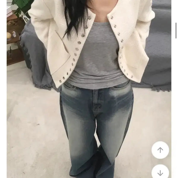 [BUNJANG] ANTIES Ribbon Tweed Jacket / 판매) 앤티즈 레본 트위드 자켓