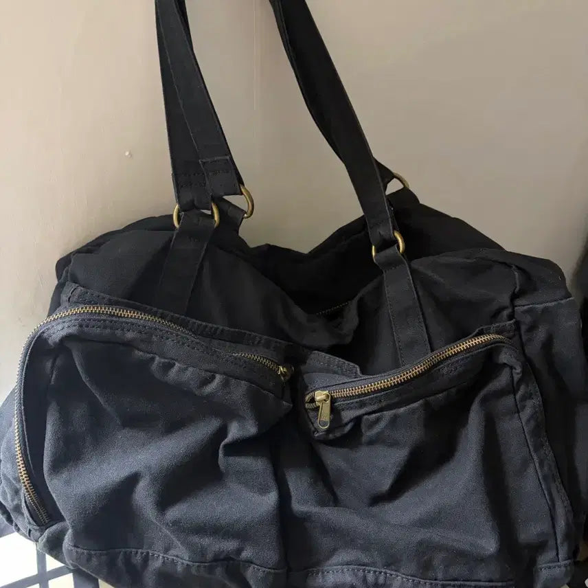 [BUNJANG] Partimento Washed Multi Pocket Bag Black / 파르티멘토 워시드 멀티 포켓 백 블랙