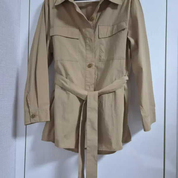 [BUNJANG] VISIT IN NEWYORK Belted Shirt Jacket / 비지트인뉴욕 벨티드 셔츠 자켓