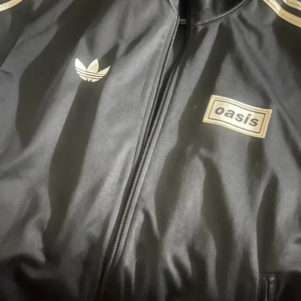[BUNJANG] Adidas Oasis Collaboration Track Top Jacket Black / 아디다스 오아시스 콜라보 트랙탑 자켓 블랙