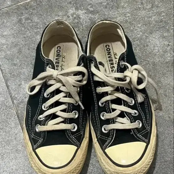 [BUNJANG] Converse Black Canvas Sneakers Size 235 / 컨버스 235