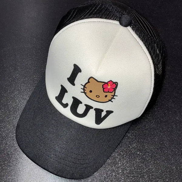 [BUNJANG] Spinns Hello Kitty Tanning Kitty Gal Cap / spinns 헬로키티 볼캡 키티 스핀즈 태닝키티 갸루