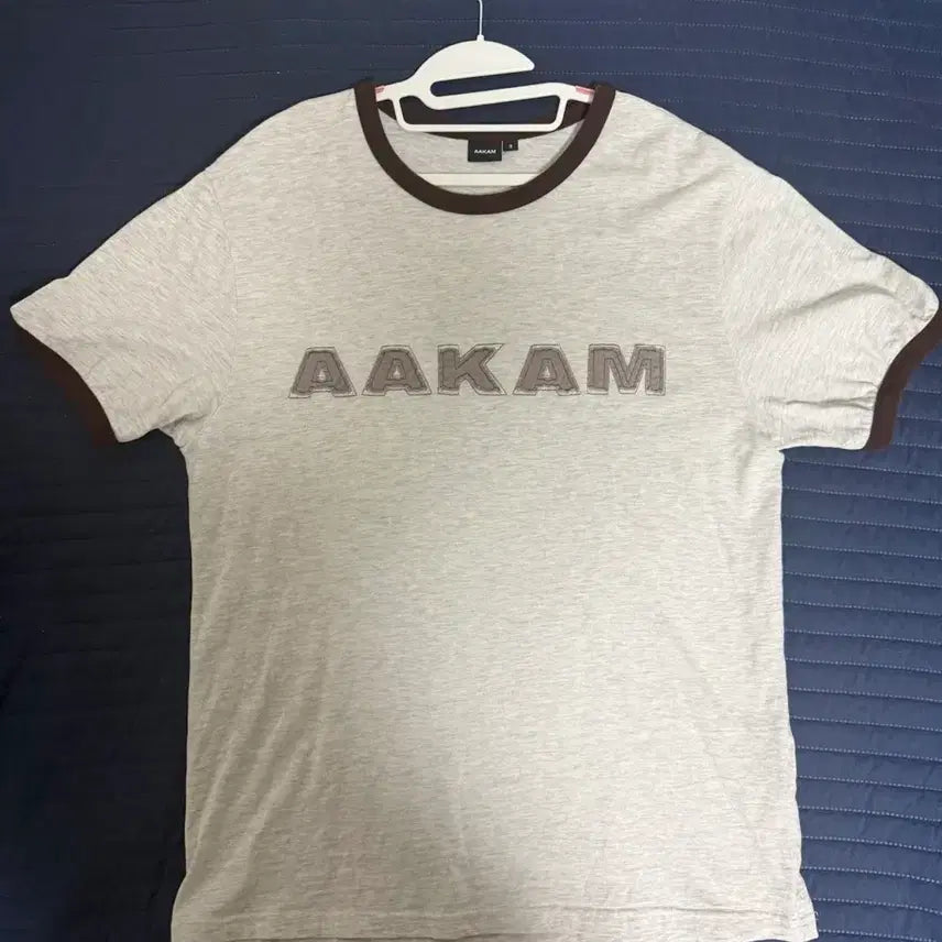 [BUNJANG] AKAM Brown Ringer T-Shirt Size 3 / 아캄 반팔 브라운 링거티 3사이즈