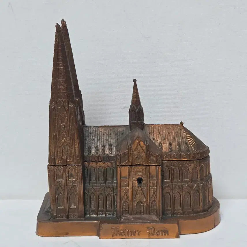 [BUNJANG] Antique Cathedral Music Box - German/French Design / 2번 앤틱 성당 오르골 금속 프랑스 독일 성당 성물 오르골 가톨릭