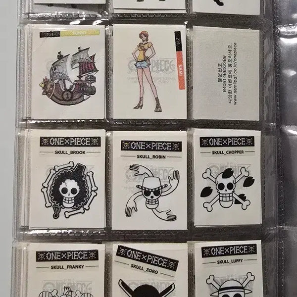 [BUNJANG] One Piece Stamp Stickers Bundle Set / 삼립 원피스 띠부띠부씰 일괄