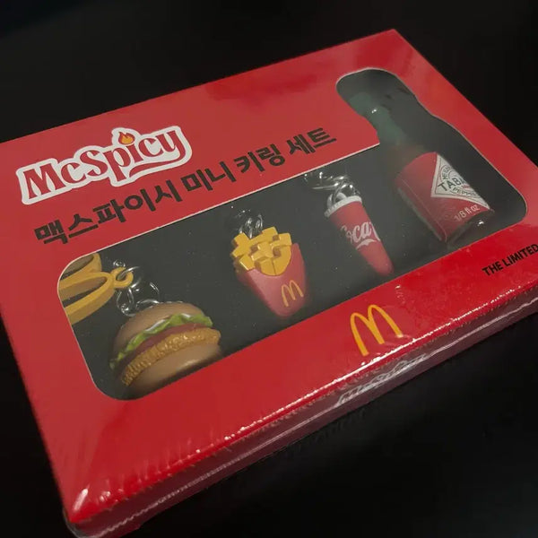 [BUNJANG] McDonald's McSpicy Mini Keychain Set / 맥도날드 맥스파이시 미니 키링 세트