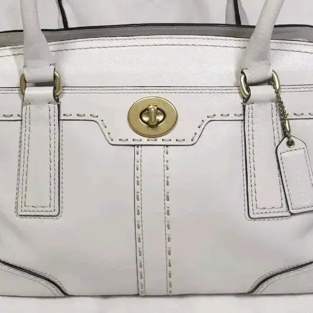 [BUNJANG] Coach Hampton Leather Carryall Bag / 코치 (Coach)햄튼 레더 캐리올 가방