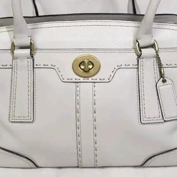 [BUNJANG] Coach Hampton Leather Carryall Bag / 코치 (Coach)햄튼 레더 캐리올 가방