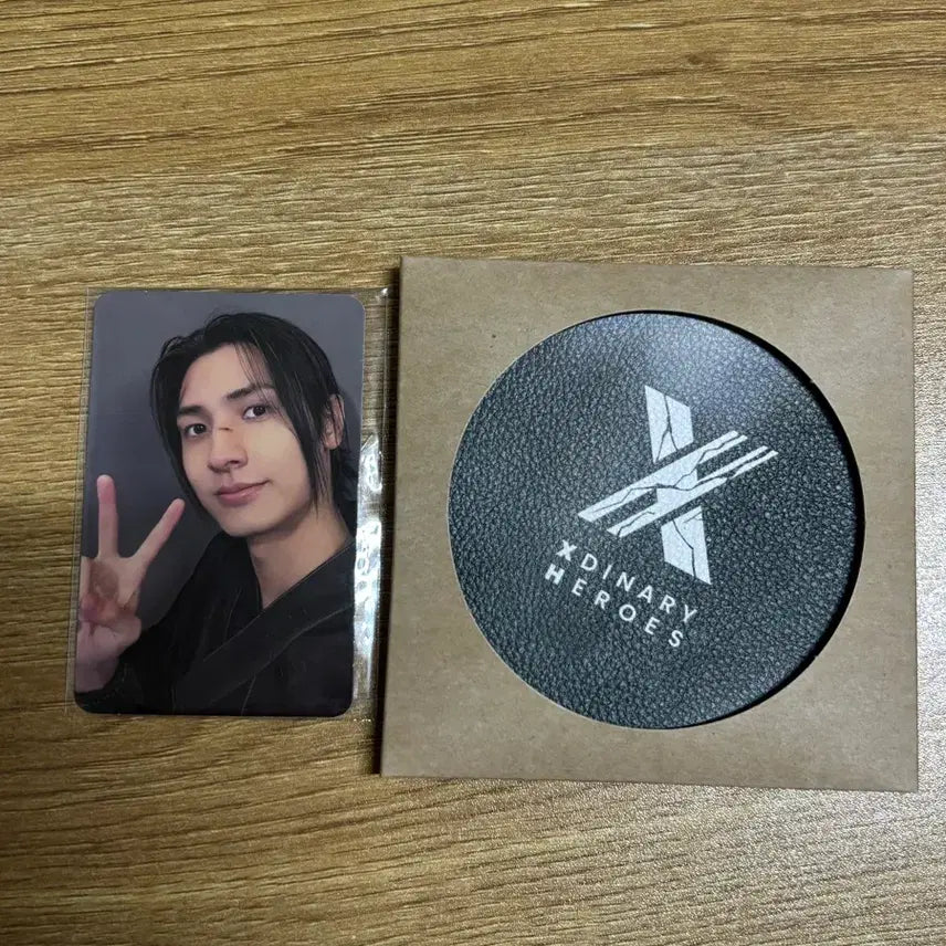 [BUNJANG] XDINARY HEROES Jooyeon Deadend Photocard & Leather Coaster / 엑디즈 주연 데드앤드 공방 포카&가죽코스터
