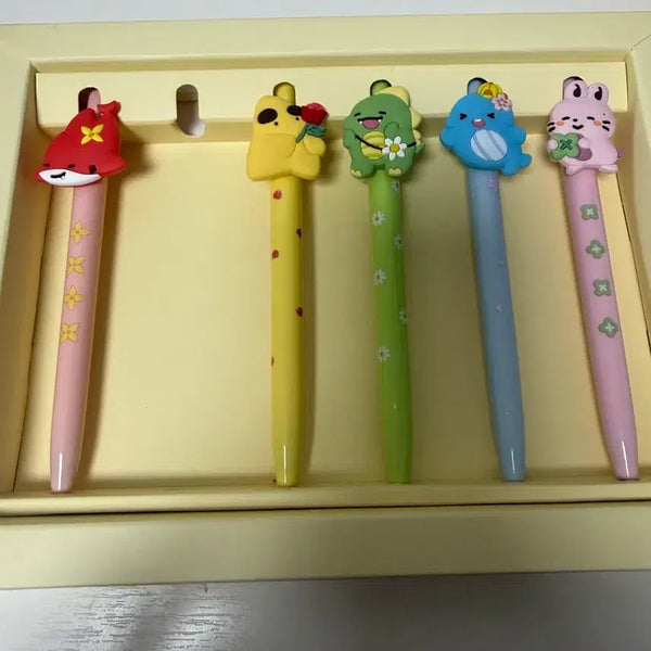 [BUNJANG] Pixelie Ballpoint Pen Bundle Set (Ladder, Suhyun, Dinosaur, Gakbear, Jamttul) / 픽셀리 볼펜 (라더,수현,공룡,각별,잠뜰)일괄 판매