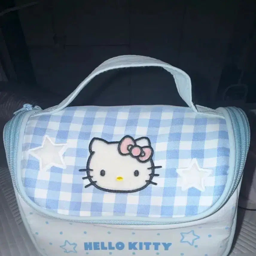 [BUNJANG] Hello Kitty Pouch Bag Sky Blue / 헬로키티 파우치 가방