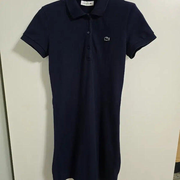 [BUNJANG] Lacoste Navy Slim Fit Polo Dress / 라코스테 네이비 슬림핏 폴로 원피스 34