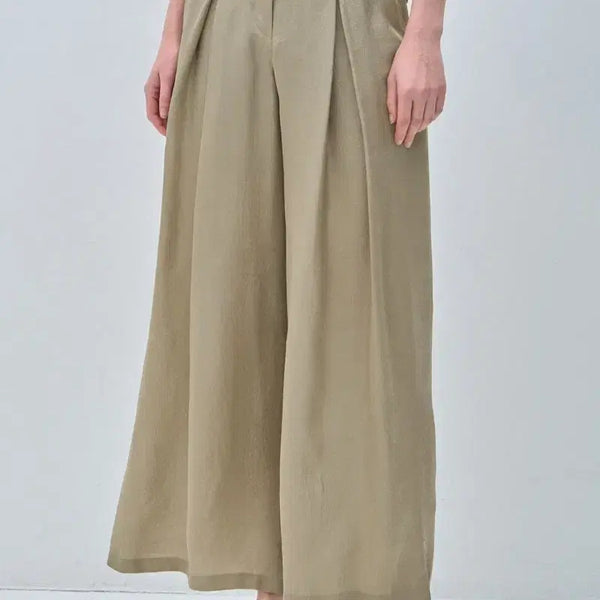 [BUNJANG] Mine (Hansem) Inverted Pleats Wide Leg Pants / 한섬 마인 와이드팬츠