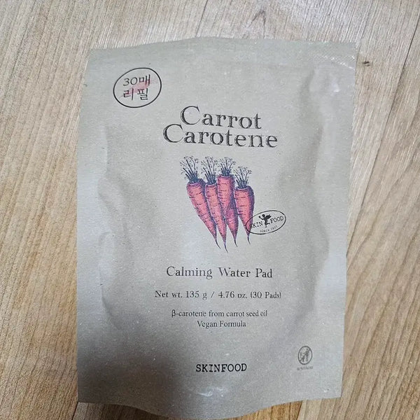 [BUNJANG] Skinfoood Carrot Calming Water Pad Refill 30 Count / 스킨푸드 당근패드 30매 리필